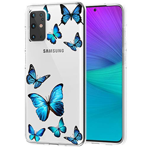 Tothedu Phone Case for Galaxy S20 Plus 5G-Not fit S20 FE- Samsung S20 Plus CaseClear Slim Shockproof Soft TPU Back Phone Protective Cover Cases for Samsung Galaxy S20 Plus 6.7 inch-Butterfly-