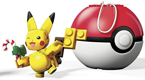 Mega Construx Pokemon Candy Cane Pikachu Building Set