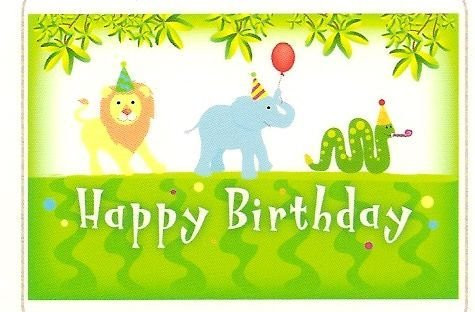1-8 Sheet ~ Happy Birthday Zoo ~ Edible Cake-Cupcake Topper