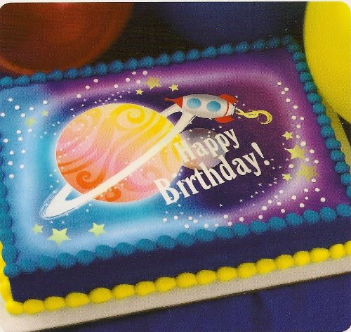 3" Round ~ Happy Birthday Jupiter ~ Edible Cake-Cupcake Topper