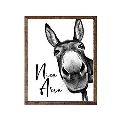 M and M CREATION 11x14 Inch Humor Sign Print Funny Bathroom Quote Toilet Décor Unframed