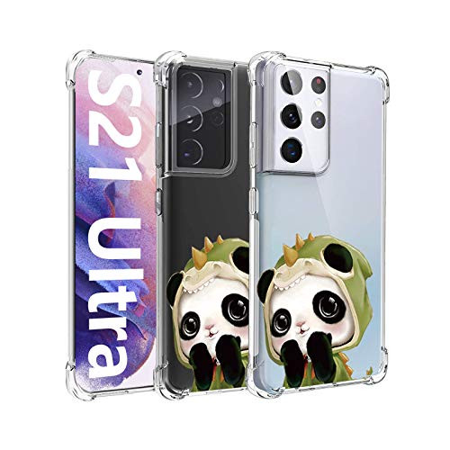 ZDO for Samsung Galaxy S21 Ultra 5G 6.8" for Women-Girls Pretty Phone Case for Samsung Galaxy S21 Ultra Flower Design Slim Soft Transparent TPU Protective for Galaxy S21 Ultra Clear Case-18