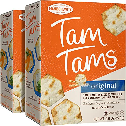 Manischewitz Tam Tam Original Crackers 9.6oz -2 Pack- Fluffy  and  Airy Baked to Perfection