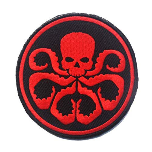 Agents of Shield S.H.I.E.L.D. Hydra Military Patch Fabric Embroidered Badges Patch Tactical Stickers for Clothes with Hook  and  Loop