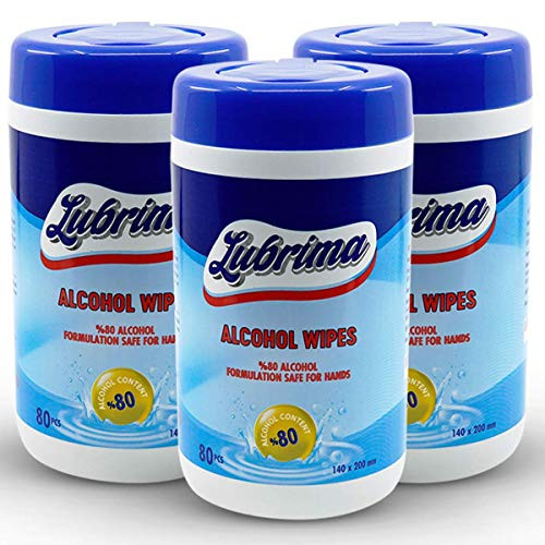 Lubrima Alcohol Wipes Hand Sanitizer - 80 percent Alcohol Wipes 240ct Personal Care Cleaning Disenfective Wipes Hand Sanitizer Wipes Alcohol Prep Pads Cleaning Products Swabs Wipe Hand Sanitizing Wipes