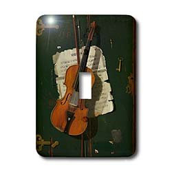 3dRose LLC lsp_109041_1 Oil Painting From 1890 of A Violin N Sheet Music By John F Peto Single Toggle Switch