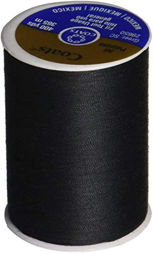 Coats  and  Clark Dual Duty All-Purpose Thread 400 Yards-1 Spool of Yarn Black -Single ???k-
