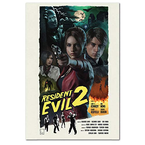 Pira Pira Boxes Resident Evil 2 Remake Retro Art Poster -11x17-