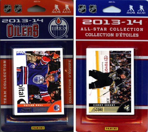 C and I Collectables NHL Edmonton Oilers Licensed 2013-14 Score Team Set and All Star Card Set