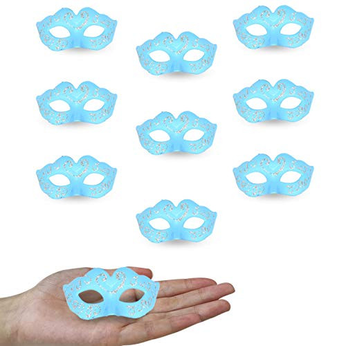 10PCS Mini Masquerade Masks Party Decorations Supper Small Mardi Gras Venetian Mask Decor Cupcake Topper Party Favors