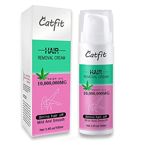 Catfit Hair Removal Cream - Skin Friendly Fast  and  Effective Painless Hair Remover with Hair Inhibitor -100ml- -100ml-