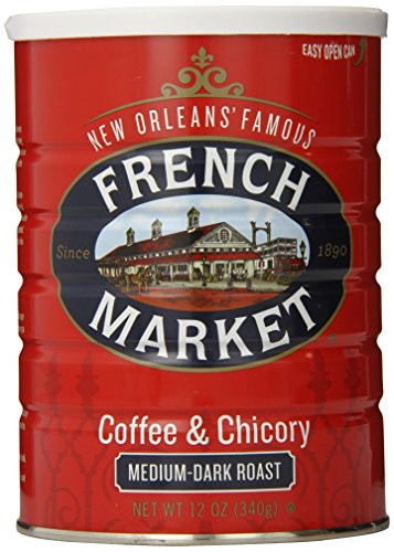 French Market Coffee & Chicory, Medium-Dark Roast, 12 oz Can