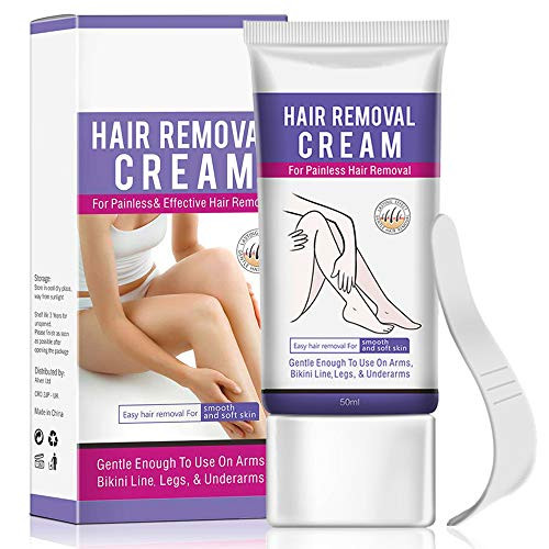 Hair Removal Cream - Flawless Depilatory Cream for Underarm Bikini Legs Arms Body - Painless Natural Hair Removal Cream for Women and Men - Sensitive Skin Hair Remover Cream - with Plastic Scraper Hair Removal Cream - Flawless Depilatory Cream for Underarm Bikini Legs Arms Body - Painless Natural Hair Removal Cream for Women and Men - Sensitive Skin Hair Remover Cream - with Plastic Scraper