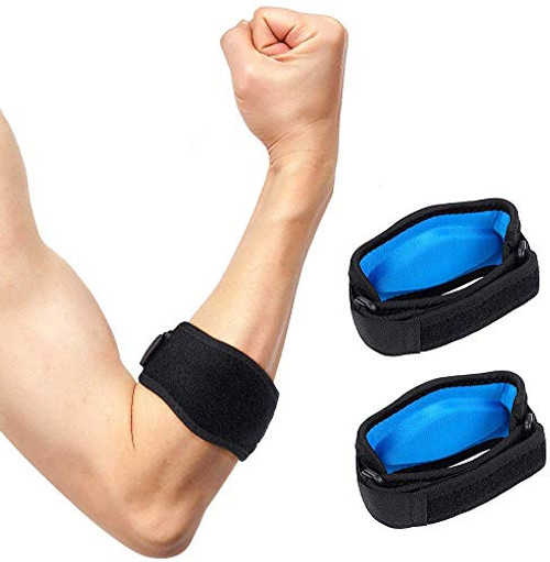 Tennis Elbow Support Strap Golfers Elbow Brace with Compression Pad for Men  and  Women- Counterforce Tendonitis Elbow Strap for Tennis  and  Golfer's Elbow Pain Relief