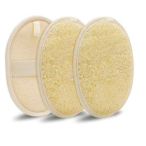 Oval 3-Packs Body Exfoliator Loofah Sponge Pads Natural Loofah Exfoliating Body Scrubber Facial Exfoliation Luffa Pads Body Sponges for Exfoliating Loofa Back Scrubber for Men Women Oval 3-Packs Body Exfoliator Loofah Sponge Pads Natural Loofah Exfoliating Body Scrubber Facial Exfoliation Luffa Pads Body Sponges for Exfoliating Loofa Back Scrubber for Men Women