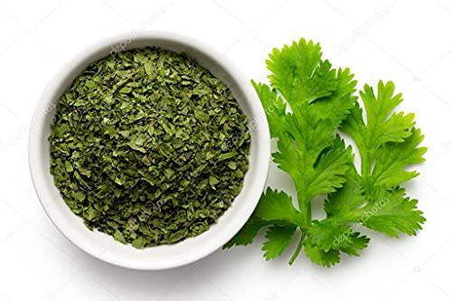AIVA Sun Dry Cilantro - Dry Coriander Leaves  Cilantro Herb Spices All Natural Aromatic Sun Dried Green Herb Leaves - -7 Ounce -200gm--