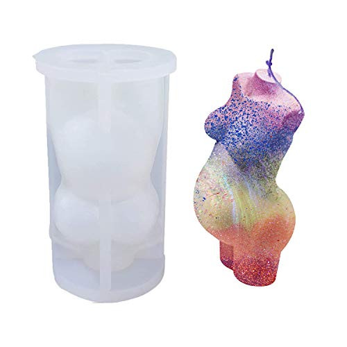Chin.Sweety Resin Body Molds Silicone Body Stand Mold 3D Female Candle Mold Women Model Mold Epoxy Human Mold for Resin Casting -Type4-
