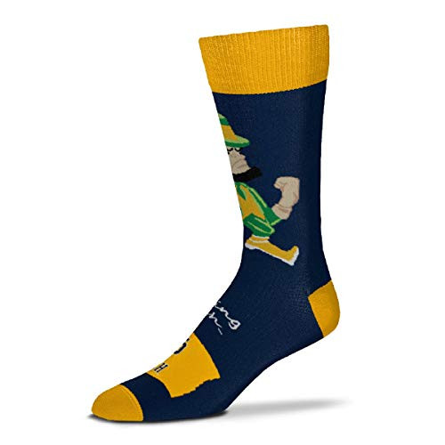 For Bare Feet Men's Flag Crew Socks Notre Dame Fighting Irish Mens Medium 5-10 For Bare Feet Men's Flag Crew Socks Notre Dame Fighting Irish Mens Medium 5-10
