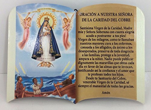 Alliance -Oracion- A Nuestra Senora DE LA Caridad DEL COBRE CON SOPORTE para MESA O PARED 6" x 4"