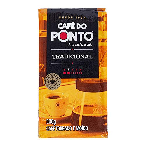 Cafe Do Ponto Tradicional Torrado e Moido 500 gr. -1.1 lb.- Brasil.