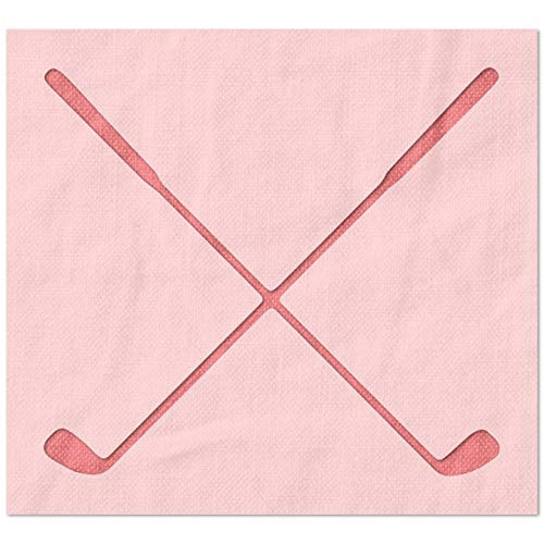 Stencil Stop Crossed Irons Golf Stencil - Reusable for DIY Projects Painting Drawing Crafts - 14 Mil Mylar Plastic -2 x 1.79 inches-