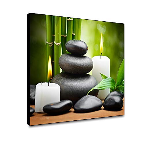 Renaiss 24x18 Inches Zen Canvas Wall Art Still Life SPA Stone Green Bamboo Candles Paintings Modern Zen Stone Pictures Prints on Canvas for Spa Salon Bathroom Study Gym Office Decor Unframed Renaiss 24x18 Inches Zen Canvas Wall Art Still Life SPA Stone Green Bamboo Candles Paintings Modern Zen Stone Pictures Prints on Canvas for Spa Salon Bathroom Study Gym Office Decor Unframed