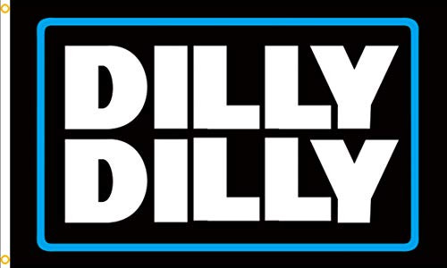 Lifesmells Dilly Dilly Flag - Cool Beer Flags - Funny Banner for College Dorm Room Man Cave Tailgates and Parties - 3x5 Feet