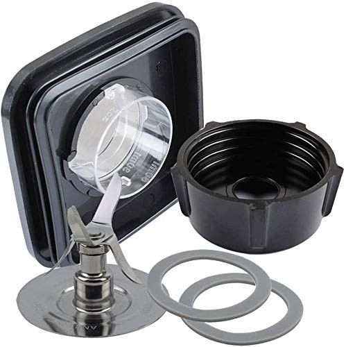 Replacement Parts Compatible with Oster Osterizer Blender Refresh Kit -4961 Blender 4-Point Blade 4902 Bottom Cap and Rubber Gasket4903 Jar Lid and Center Cap