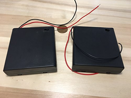 2 Pieces ON OFF 4AA Switch Battery Holder Box Case 4 x 1.5V AA Batteries B19