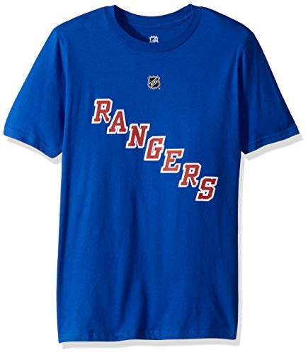 Outerstuff NHL NHL New York Rangers Youth Boys Henrik Lundqvist- Name  and  Number Short Sleeve Tee Royal Youth X-Large-18-