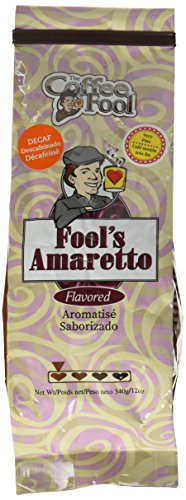 The Coffee Fool Very Fine Grind, Fool's Decaf Amaretto, 12 Ounce