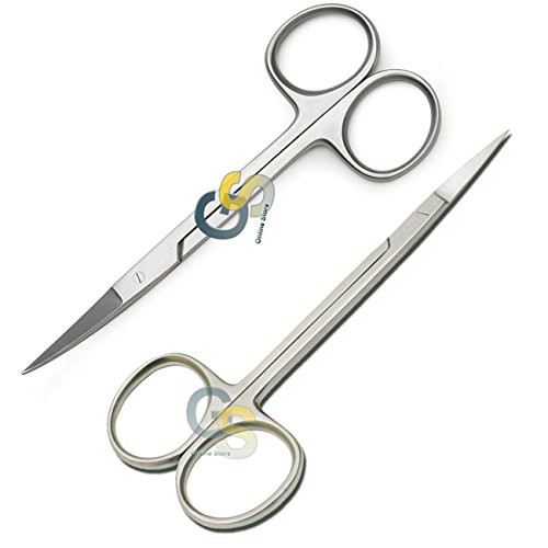 G.S IRIS SCISSORS SET OF 2 STRAIGHT AND CURVED NEW