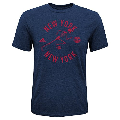 MLS New York Red Bulls Boys -Triblend to The Grave Short sleeve Tee Navy Large -7-