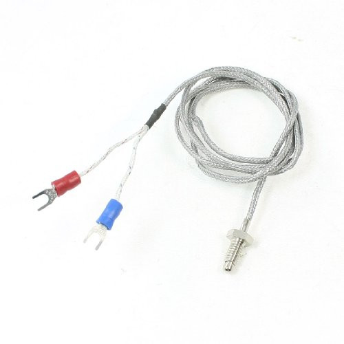 uxcell 6mm Thread K Type 500C Thermocouple Temperature Probe Sensor 3.2ft Long