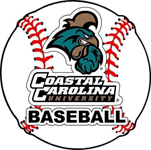 R and R Imports Coastal Carolina University 4-Inch Round Baseball Vinyl Decal Sticker R and R Imports Coastal Carolina University 4-Inch Round Baseball Vinyl Decal Sticker