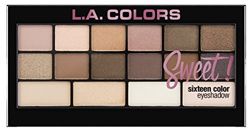 L.A. Colors Sweet 16 Color Eyeshadow Palette Charming 1 Ounce
