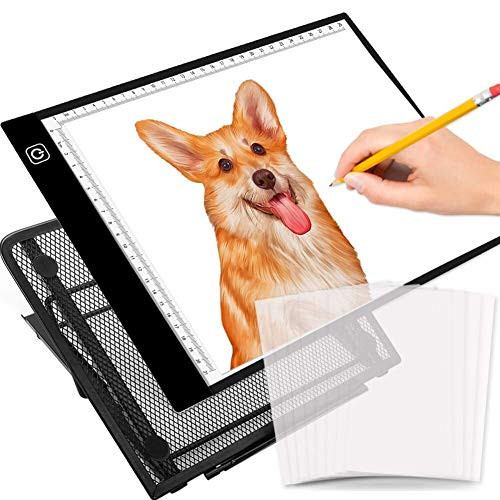 A4 Ultra-Thin Portable LED Light Box Tracer USB Power Cable Dimmable Brightness LED Artcraft Tracing Light Pad for Diamond Painting Drawing Sketching Animation