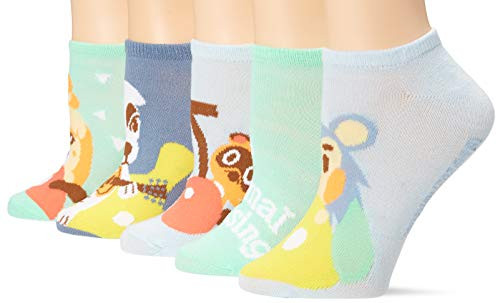Nintendo Women's Animal Crossing 5 Pack No Show Blue Turq Multi Fits Sock Size 9-11 Fits Shoe Size 4-10.5 Nintendo Women's Animal Crossing 5 Pack No Show Blue Turq Multi Fits Sock Size 9-11 Fits Shoe Size 4-10.5
