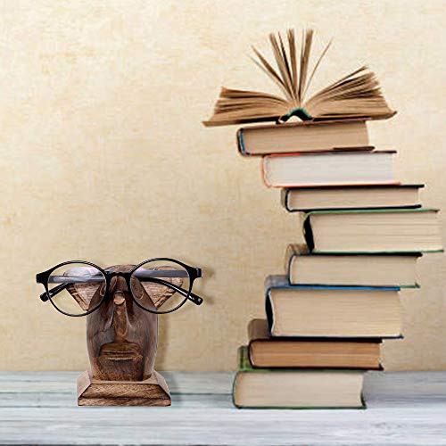 S.B.ARTS Handcrafted Wooden Spectacle Eyeglasses Holder Elephant Shaped Eyewear Retainer-Sunglasses Holder Display Stand- Optical Glass Accesories Animal Shaped Home Office Desk Decor Gift