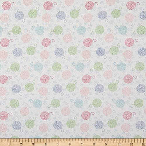 Studio E Fabrics Fancy Cats Tossed Yarns Fabric Multi