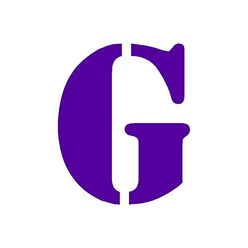 Army Military Font G Initial - Vinyl Decal Sticker - 3.1" x 3.75" - Purple Army Military Font G Initial - Vinyl Decal Sticker - 3.1" x 3.75" - Purple