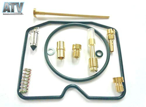 ATVPC Carburetor Rebuild Kit for Kawasaki Prairie 300 KVF300A KVF300B 2x4 4x4 1999-2002