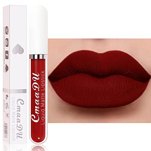 18 Colors Matte Liquid Lipstick Durable Nude Lip Gloss Long-Lasting Non-Stick Cup Not Fade Lipgloss Waterproof Not Pull Dry Lipgloss Lip Gloss Beauty Cosmetics Makeup Gift Set for Girls -17- 18 Colors Matte Liquid Lipstick Durable Nude Lip Gloss Long-Lasting Non-Stick Cup Not Fade Lipgloss Waterproof Not Pull Dry Lipgloss Lip Gloss Beauty Cosmetics Makeup Gift Set for Girls -17-