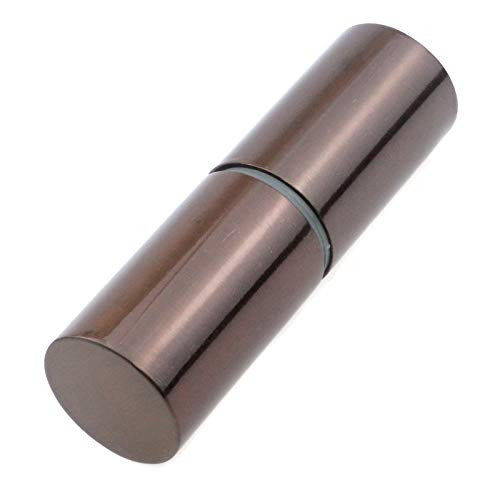 Coshar Stainless Steel Bathroom Shower Door Knobs Cylinder Back-to-Back Double Sided Knob for Glass Shower Doors -Coffee Tone-