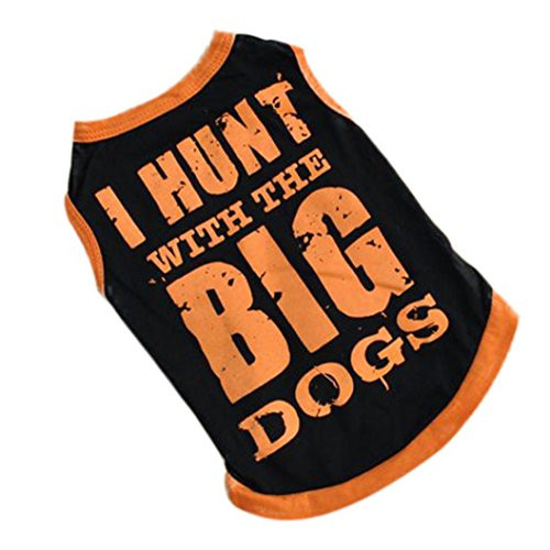 Howstar Pet Shirt Cute Puppy T Shirt Dog Pet Clothes Summer Printed Apparel Soft Costumes -L A- Howstar Pet Shirt Cute Puppy T Shirt Dog Pet Clothes Summer Printed Apparel Soft Costumes -L A-