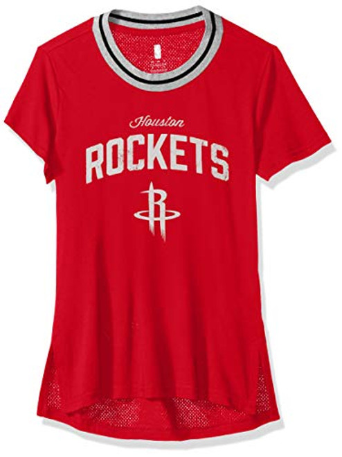 NBA by Outerstuff NBA Youth Girls Houston Rockets Winning Point Short Sleeve Crew Neck Tee Red Youth Large-14- NBA by Outerstuff NBA Youth Girls Houston Rockets Winning Point Short Sleeve Crew Neck Tee Red Youth Large-14-
