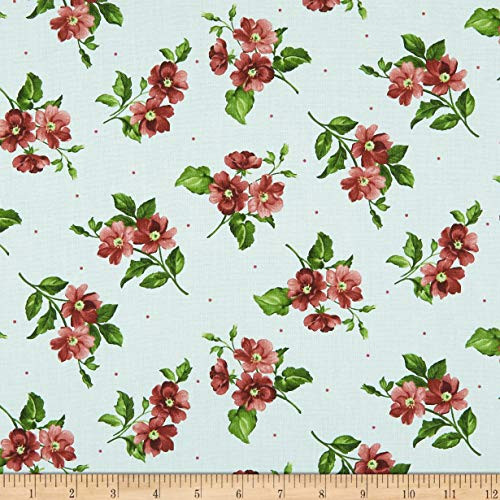 E. E. Schenck Maywood Studio Lexington Small Floral Fabric Cream