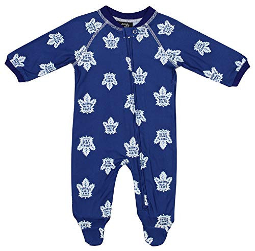 Outerstuff NCAA Baby Toronto Maple Leafs Raglan Zip Up Coverall 6-9 Months Outerstuff NCAA Baby Toronto Maple Leafs Raglan Zip Up Coverall 6-9 Months