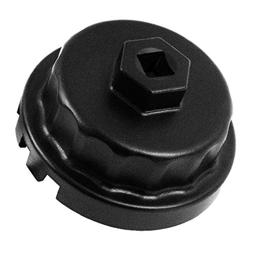 Heavy Duty Oil Filter Wrench for ToyotaLexusRAV4CamryTundraHighlanderSienna and More-Cup Style Oil Filter Cap Removal Socket Tool for 2.5-5.7L Engine with 64mm Cartridge Style Oil Filter Housing Heavy Duty Oil Filter Wrench for ToyotaLexusRAV4CamryTundraHighlanderSienna and More-Cup Style Oil Filter Cap Removal Socket Tool for 2.5-5.7L Engine with 64mm Cartridge Style Oil Filter Housing