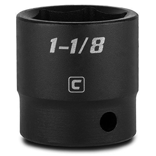 Capri Tools 1-1-8-Inch Shallow Impact Socket 1-2-Inch Drive 6-Point SAE -CP55063-